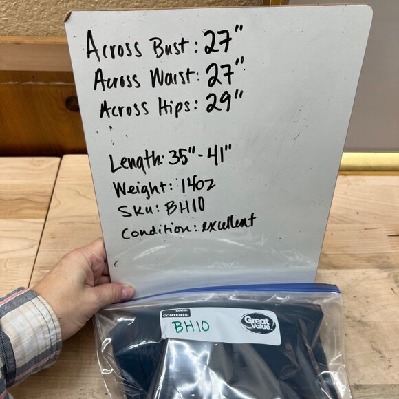 Universal Standard Wide Neck Short Sleeve Knee Length Dress Blue Size Large - Picture 11 of 12